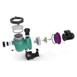 GEMAS Streamer medence keringető szivattyú előszűrővel STRN100T 1HP 18m3/h 400V