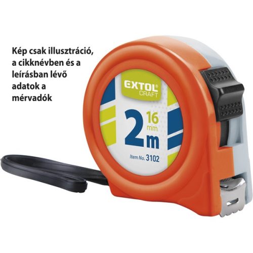 EXTOL CRAFT mérőszalag 1 stoppos; 3m×19mm