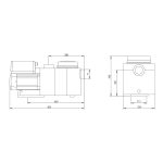 Aquagem InverPro Wi-Fi IP40 inverteres medence szivattyú (40 m³/h)