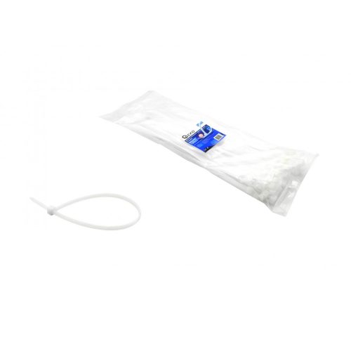 Fehér nylon kábelkötegelő 100x2.5 mm-es UV-álló 100db/csomag