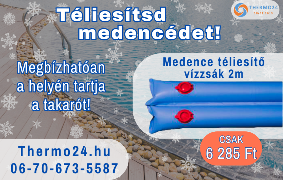 Vízzsák - megbízható társ medencéd téliesítésében